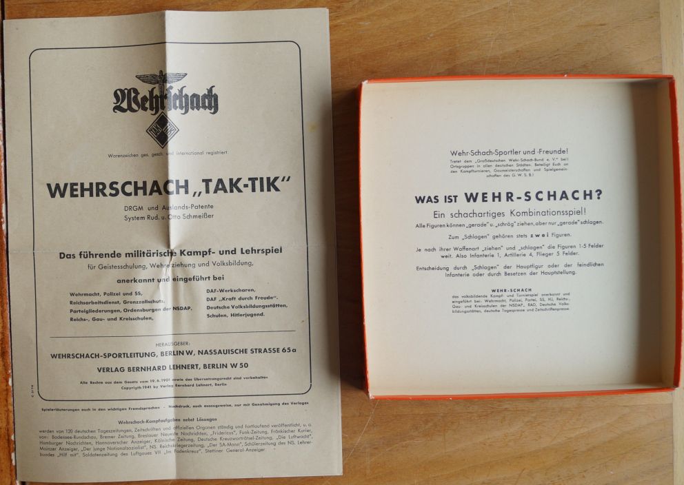 Wehrschach Anleitung und Deckel